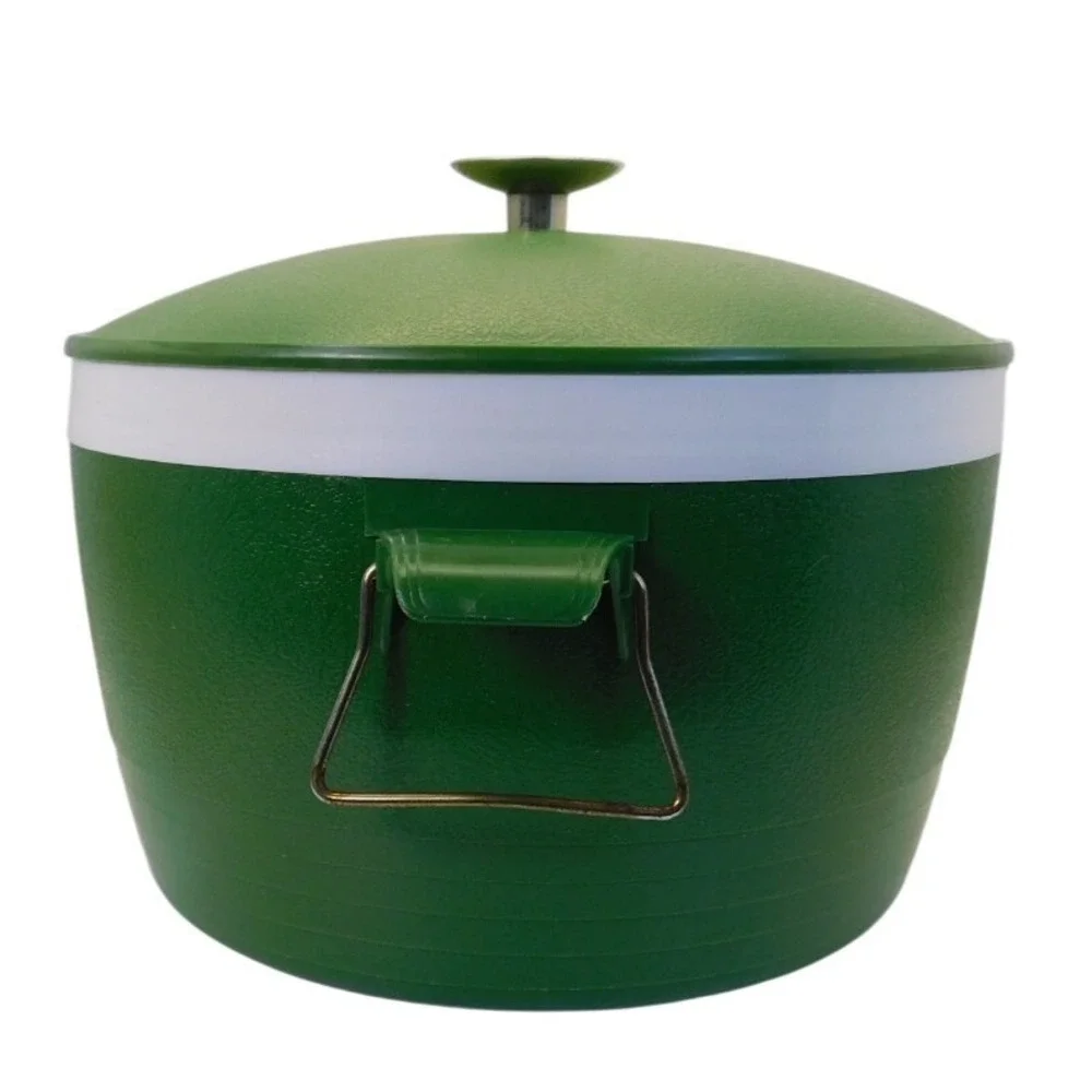 VTG Retro 70s Sun Frost Green Therm-O-Ware Insulated 2 Qt Cooler Ice Bucket